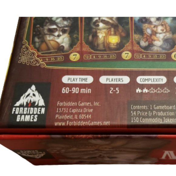 Forbidden Games 2019 Racoon Tycoon Strategy Board Game 8+ 2-5 Players - Picture 9 of 11